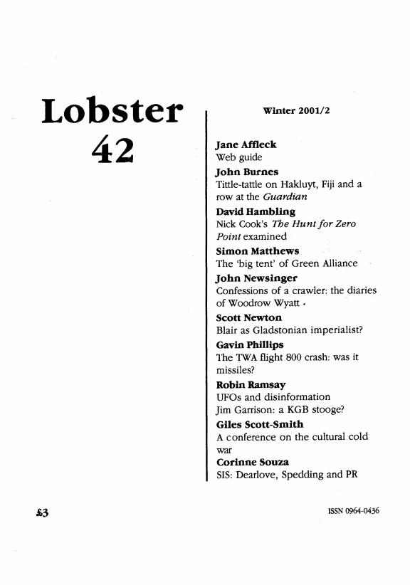 Lobster Issue 42 Cover