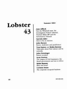 Lobster Issue 43 Cover