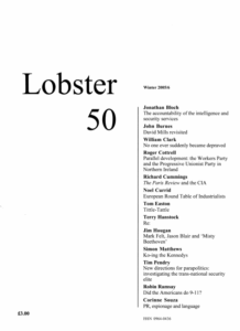 Lobster Issue 50 Cover