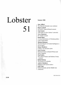 Lobster Issue 51 Cover