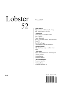 Lobster Issue 52 Cover
