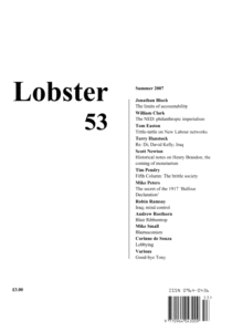 Lobster Issue 53 Cover