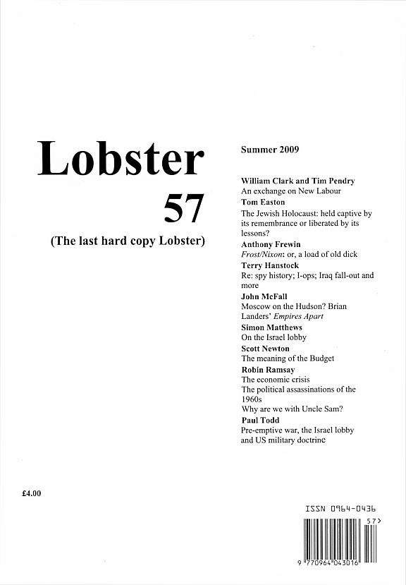 Lobster Issue 57 Cover