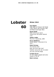 Lobster Issue 60 Cover
