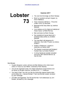 Lobster Issue 73 Cover